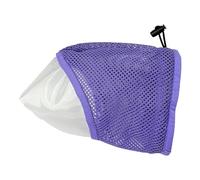 Feline Grooming Muzzle - Polyester PVC S M 20x30cm 24x34cm | Breathable Pet Face Cover with Adjustable Mesh, Nail Trimming, Bathing Control | Anti Bite Head Guard Home Care, Veterinary Visits