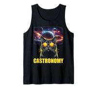Feline Joke Sun Eclipse Astronomy for Cat Lover Men Women Tank Top