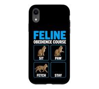 Feline Obedience Course Funny Cat Training Case for iPhone XR