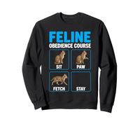 Feline Obedience Course Funny Cat Training Sweatshirt