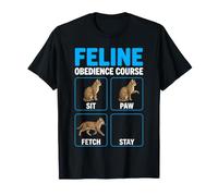 Feline Obedience Course Funny Cat Training T-Shirt