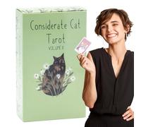 Feline Oracle - Mystical Kitten Deck, Seventy Eight Pieces, Fortune Telling Action, Spiritual Guidance Function, Board Game Category, Party Favor 190 Characters Exactly Unique Style Choice Words