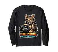 Feline Photographer's Assistant Long Sleeve T-Shirt