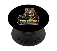 Feline Photographer's Assistant PopSockets Adhesive PopGrip