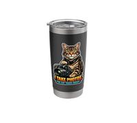 Feline Photographer's Assistant Stainless Steel Insulated Tumbler