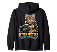 Feline Photographer's Assistant Zip Hoodie