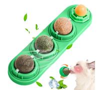 Feline - Rotatable Sphere, Integrated Adhesive Mounting Hardware, Friction Cleaning Category, Green 4pc For Indoor Wall Floor Furniture Window Glass Wood Tile Metal