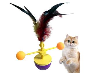 Feline Rotation Device - Rotating Feather Wand, Swing Tracking Gadgets with Kinetic Movement, Mechanical Swivel Hook Support | Healthy Game Hunting Solo The Living Room