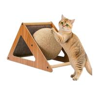 Feline Scratch Globe - Rolling Cat Teaser Orb, Natural Fiber Climber, Paw Sharpening Roller, Anti Stress Fun | Bunny Companion Fitness Enrichment Accessory For Indoor Living