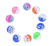 Feline Sound Chaser - Bulk Multi-Pack Variety, Lightweight Perforated Hollow Rolling Globe, Internal Metal Chime | Animal Enrichment Pouncing Batting Fetch Game Catching Hunter Instinct Tool