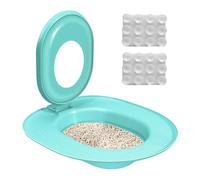 Feline Toilet Training Kit - Cat Potty Trainer System for Home Use | Complete Toilet Transition Set with Adjustable Ring, Training Inserts and Guide for Stress-Free Litter Box 15.35x14.37 in