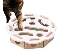 Feline Toy - Interactive Mental Stimulation Kit, Felt Material Treat Dispenser, Hidden Compartments Encourage Foraging, Provides Cognitive Activity Excitement, Pet Enrichment Apparatus