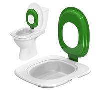 Feline Training Kit - Toilet Seat Litter Adapter, Reusable Sandbox | Progressive Behaviour Training, Easy Clean Maintenance Feature, Ideal Home Bathroom Pet Use, Lightweight