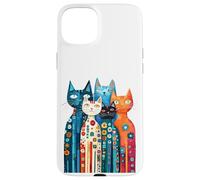 Feline Vibes - Cute Cat Lover Case for iPhone 15 Plus