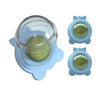 Feline Wall Mints Bile Fruit Lick Snacks Healthy Kitten Treat Rolls Self Adhesive Kitten Care Spheres for Kitten Home Boredom Ball