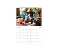 Feline Year Almanac - Comic Hanging Organizer, Academic Time Guide, Decorative Memo Board | Whimsical Cat Artwork Series Design, Tear-resistant Plate Construction For School Planning, Kitchens, St