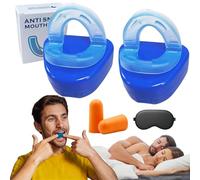 Feliora Anti-Snoring Mouthpiece, Comfortable & Effective Mouth Guard, Sleep Apnea Mouth Guard, Powerful and Effective Anti-Snoring, Easily Say Goodbye to Noisy Nights and Regain Deep Sleep (2 Pcs)