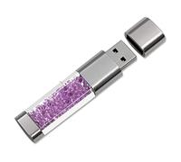 FeliSun New Jewelry Crystal USB 3.0 Flash Drive, Waterproof Shockproof Transparent Memory Stick Pen Drive External Storage For Birthday Gifts, Wedding Gifts