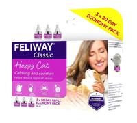 FELIWAY Classic 30 Day Cat Calming Plug In Pheromone Diffuser Starter Kit, 48ml - Helps Solve Common Signs of Stress in Cats & Kittens, Veterinary Recommended, Clinically Proven