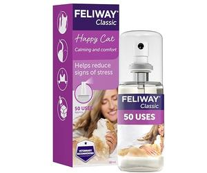 Feliway Classic Cat Calming Odourless Spray, 60ml | Comforts Cats at Home and Reduces Stress During Travel And Vet Visits, Targeted Action, 60ml bottle