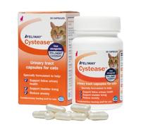 Feliway Cystease 30 Capsule Pack, 30 Feliway Cystease Capsules For Cats Urinary Tract Infection Treatment, Cat Supplements To Help Stress Related Bladder Issues And Reduce Cat Anxiety In Your Pet