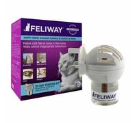 FELIWAY Classic 30 Day Cat Calming Plug In Pheromone Diffuser Starter Kit, 48ml - Helps Solve Common Signs of Stress in Cats & Kittens, Veterinary Recommended, Clinically Proven