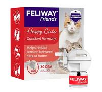 Feliway Friends Cat Calming Plug-In Pheromone Diffuser Starter Kit | Helps Create Harmony and Resolve Conflict, Tension and Fight in Multi Cat Households, Drug-Free, Odourless, 30 day supply