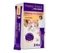 FELIWAY Happy Snack Relaxing Chicken Flavour Treat for Cats - 24 Sticks