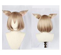 Felix Argyle Cosplay Wig Re:Zero Kara Hajimeru Isekai Seikatsu Felix Argyle Anime Synthetic Hair Cosplay Wigs +Ears +Cap+Track wig with ears