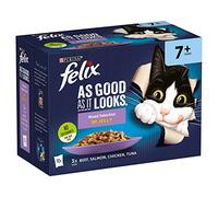 Felix As Good As it Looks Senior 7+ Cats Assorted in Jelly, 12 x 100g
