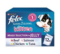 Felix As Good As It Looks Mixed Selection In Jelly Kitten Food 100g x 48