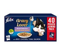 Felix As Good As It Looks Cat Pouches Mixed In More Gravy 100g (40 Pouches)