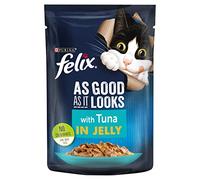 Felix As Good As It Looks Cat Pouches Tuna In Jelly 100g (20 Pouches)