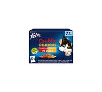 Felix As Good As It Looks Doubly Delicious Senior Cat Food Meat, 12 x 100g