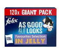FELIX As Good As it Looks Favourites Selection in Jelly Wet Cat Food 120x85g