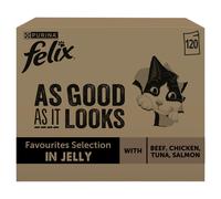 FELIX As Good As it Looks Favourites Selection in Jelly Wet Cat Food 120x85g