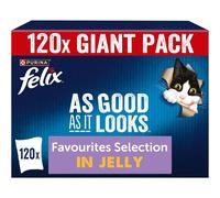 FELIX As Good As it Looks Favourites Selection in Jelly Wet Cat Food 120x85g