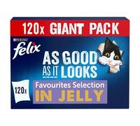 FELIX As Good As it Looks Mixed Selection in Jelly Wet Cat Food - 120 x 85g