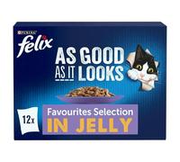 Felix As Good As It Looks 12 x 85g - Favourites Selection in Jelly