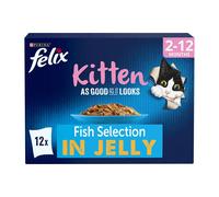 Felix As Good as It Looks Kitten, Fish Selection in Jelly - Pouch (12x85g)