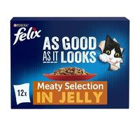 FELIX As Good As it Looks Meaty Selection in Jelly Wet Cat Food 12x85g