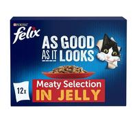 Felix As Good As It Looks Meaty Selection in Jelly – Wet Cat Food – 12 x 85g