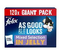 FELIX As Good As it Looks Mixed Selection in Jelly Wet Cat Food 120x100g