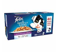 Felix As Good As It Looks Mixed Selection In Jelly Wet Cat Food 40 x 100g
