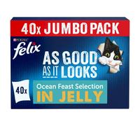 FELIX As Good As it Looks Ocean Feasts Wet Cat Food 40x85g
