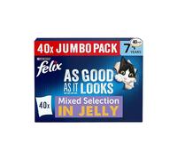 FELIX As Good As it Looks Senior 7+ Mixed in Jelly Wet Cat Food 40x100g
