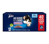 Felix As Good As It Looks Senior Cat Mixed Selection, 40 x 100 g