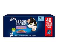 Felix As Good As It Looks Senior Cat Mixed Selection, 40 x 100 g