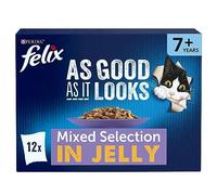 Felix As Good As It Looks Senior Jelly Pouches 48 x 100 g