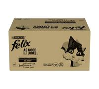 Felix As Good As It Looks Wet Cat Food + 48x85g Felix Wet Cat Food Free! * - Favourites Selection in Jelly (120 x 85g) + Soup Time Tender Strips Farm Selection (48 x 48g)